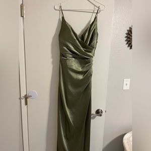 Olive green dress
